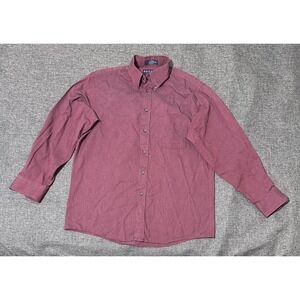 Dover Arrow Men's 16 32/33 Burgundy Long Sleeve Shirt